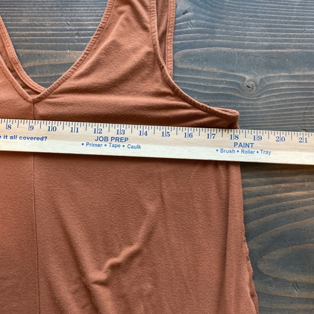 Dainty Hooligan Jumper M Rust Orange Wide Leg Pockets Fall Gardening Boho Hippie - Picture 5 of 7
